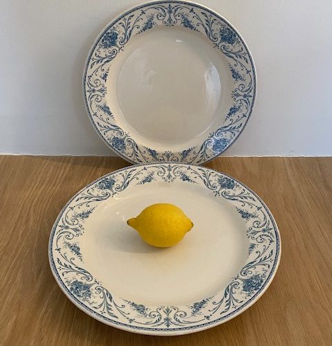 Deux plats anciens BFK – Modèle Louis XVI