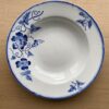 Paire d'anciennes assiettes creuses - motif floral stylisé - Nimy - Image 3