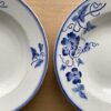 Paire d'anciennes assiettes creuses - motif floral stylisé - Nimy - Image 2