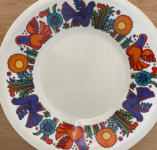 Assiette creuse – modèle Acapulco – 1960/70