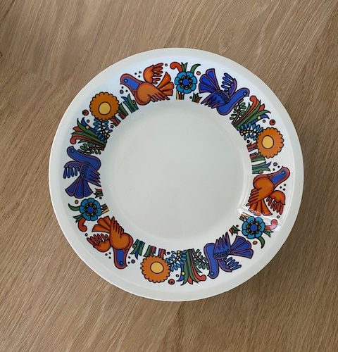 Assiette creuse – modèle Acapulco – 1960/70