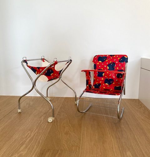 Chaise haute de poupée (trio) – 1960