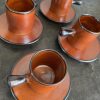 Série 4 tasses et sous-tasses Vallauris - circa 1950 - Image 6