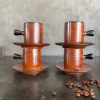 Série 4 tasses et sous-tasses Vallauris - circa 1950