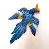 Oiseau mural en céramique - travail italien