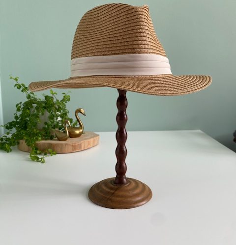 Ancien porte chapeau en bois tourné