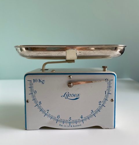 Balance de cuisine Lyssex / bleu – vintage