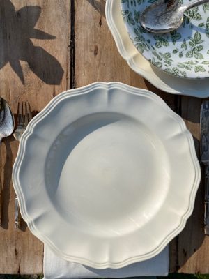 Série de 6 assiettes plates Digoin Sarreguemines - début 20ème siècle