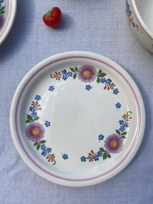 Partie de service à décor de fleurs roses - DDR/Allemagne - Image 3