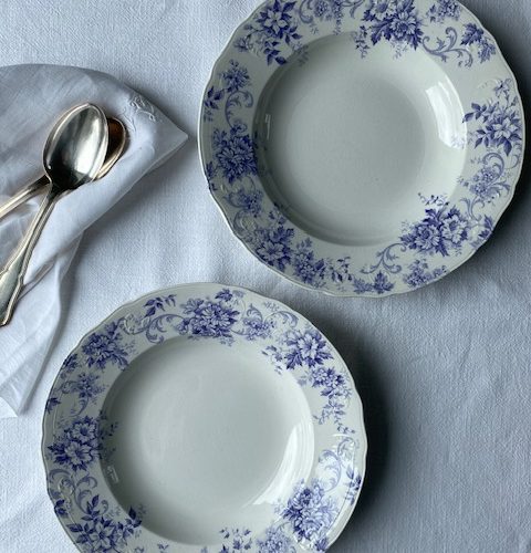 Deux assiettes creuses « Florence » – Maestricht – circa 1900