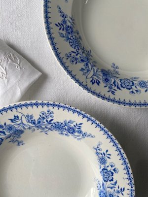 Trois assiettes creuses "Bruges" - Maestricht - circa 1900 - Image 3
