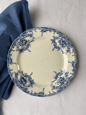 Plat rond "Dauphin" - Boch Frères - Circa 1900