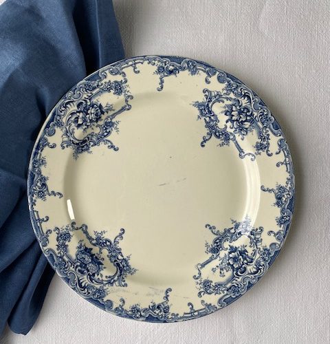 Plat rond « Dauphin » – Boch Frères – Circa 1900