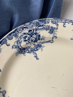 Plat rond "Dauphin" - Boch Frères - Circa 1900 - Image 2