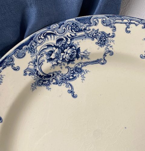 Plat rond « Dauphin » – Boch Frères – Circa 1900