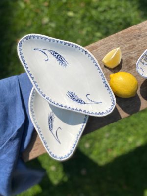 Duo de raviers Moulin des Loups & Hamage – décor épis de blé