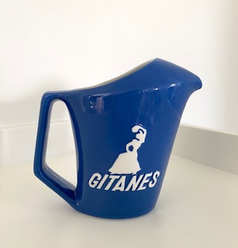 Carafe à eau publicitaire Gitanes