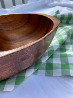 Plat creux en bois à 2 compartiments - Image 2