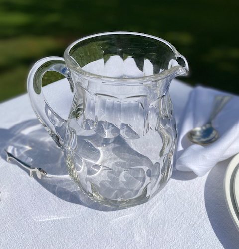 Carafe à eau à pans coupés