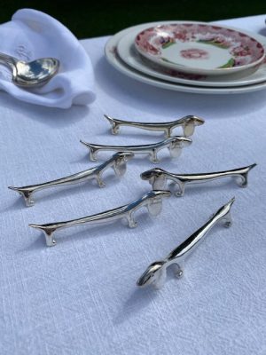 Set de 6 porte-couteaux "Teckel" - 1960/70