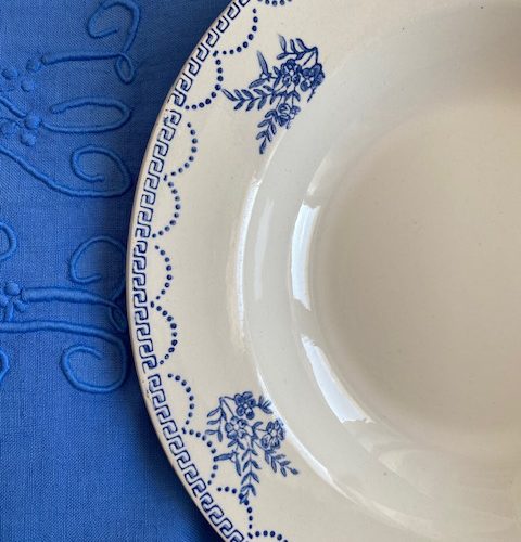 Série de 6 assiettes creuses Céranord Saint-Amand